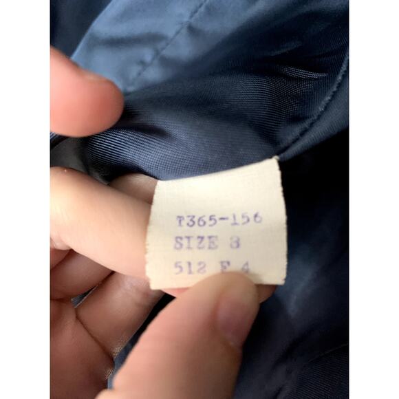 Vintage Pendleton made in USA 100% Wool Navy Blazer Size 3 - Picture 6 of 7
